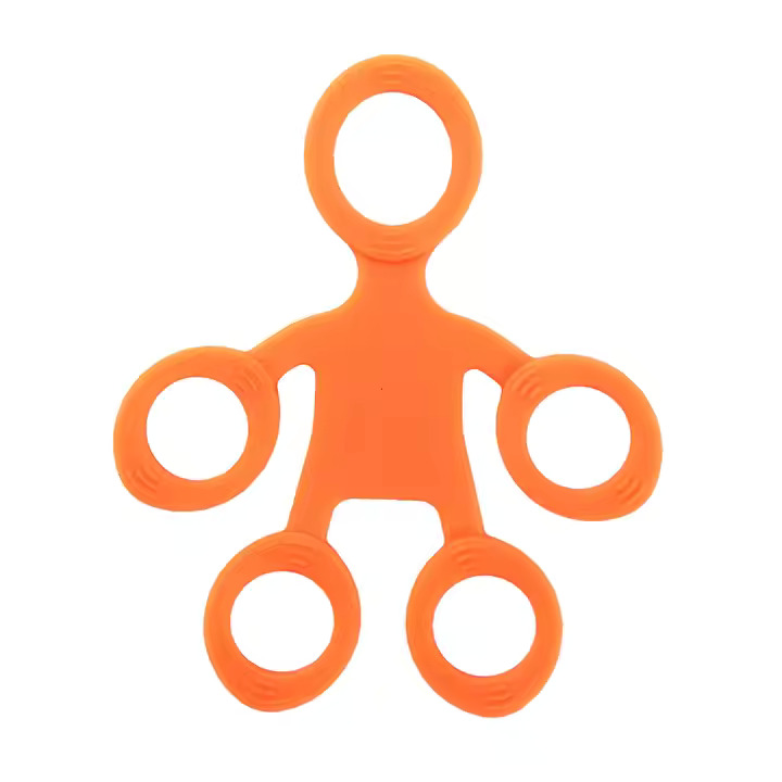 Five Finger Rehabilitation Exerciser Strengthener orange
